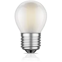 ledscom.de E27 LED Leuchtmittel, G45, warmweiß (2700 K), 4 W, 477lm, gefrostet