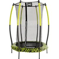 EXIT TOYS Tiggy junior Trampolin 140 cm inkl. Sicherheitsnetz schwarz/grün