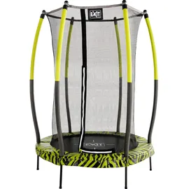 EXIT TOYS Tiggy junior Trampolin 140 cm inkl. Sicherheitsnetz schwarz/grün