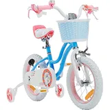 Royal Baby Girls Stargirl Kinderfahrrad, Blau, 14 Zoll Fahrrad