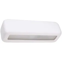 Wandleuchte Wandlampe Wandspot Weiß Keramik Glas Wohnzimmer Schlafzimmer Küche