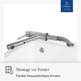 Villeroy & Boch Como Shower Window edelstahl massiv 925800LC