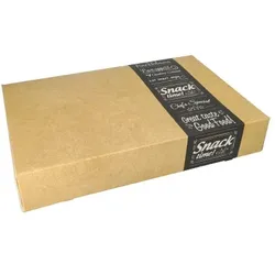 Papstar 5 X 10 Transport- und Catering-Kartons "pure" eckig 8 cm x 31,3 cm x 46,4 cm "Good Food" mittel