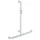 Hewi active+ Duschhandlauf 801.35D45098 signalweiß, 762 x 1250 mm, mit Brausehalterstange, antimikrobiell