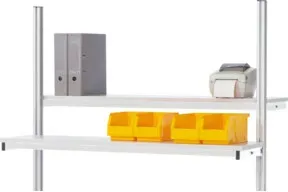 Rau Etagenbord E, B1500xT310xH75mm, RAL7035
