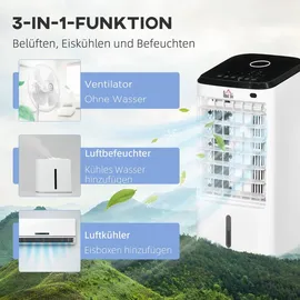 Homcom Mobile Luftkühler 3 in 1 3,5L BTU