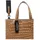 Liebeskind Berlin Kroko Paper Bag Tote M cognac