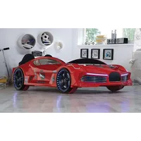 Autobett „Moon Full“ in Rot - Rot