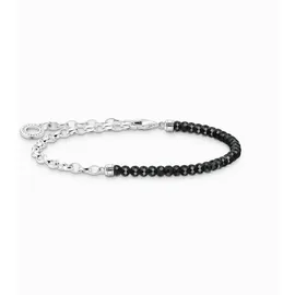 Thomas Sabo Armband mit schwarzen Perlen 925 Sterling Silber A2100-130-11-L14 Größe 14 cm