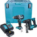 Makita Makita, Elektrowerkzeug Set, DLX 2278 SF1J Akku Kombo Kit + DHP 484 Schlagbohrschrauber 54 Nm + DHR 171 Bohrhammer 1,2 J