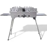 Grillpeter Mangal Khan Schaschlik Grill + 11 Drehspieße + Motor 230 V
