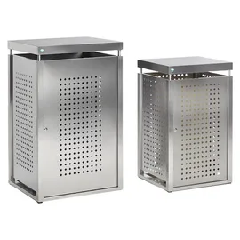 Proregal Mülltonnenbox 115 x 67,5 x 62,5 cm silber