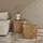 sweeek 2er-Set runde Couchtische mit Eichenholz-Look - Sylva