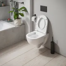 Duravit D-Code Wand-WC mit WC-Sitz Weiß hochglanz
