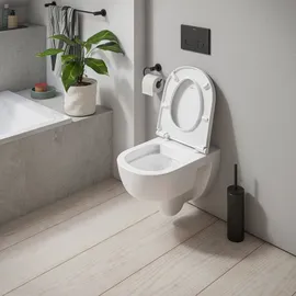 Duravit D-Code Wand-WC mit WC-Sitz Weiß hochglanz