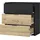 byLIVING Rimini 80 x 80 x 40 cm Schwarz / Artisan Eiche