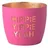 Giftcompany Windlicht Madras Hippie Yippie Yeah neon Purple Gold Eisen Höhe 8,5 cm