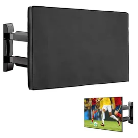 kwmobile 43" TV Outdoor TV Abdeckung - Fernseher Hülle Bildschirmschutz - Schutzhülle wetterfest - Schwarz