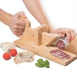 UUE Wurstschneidemaschine,Handbuch Aufschnittmaschine,Aus Holz Allesschneider 28.5*17*9.3cmcm Kann geschnitten werden Feinkost,Gemüse,Wurst,Peperoni,Trockenwurst und Hartkäse,Geeignet für Küche und Au