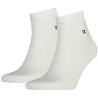 TOMMY HILFIGER Herren Quarter Socken, Vorteilspack - Sneaker, Unifarben, 39-49 Weiß 39-42 6er Pack (3x2P)