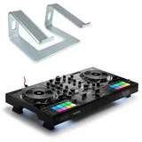 Hercules DJ Control Inpulse 500 mit Ständer Silber, DJ Controller