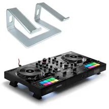Hercules DJ Control Inpulse 500 mit Ständer Silber, DJ Controller
