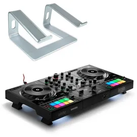 Hercules DJ Control Inpulse 500 mit Ständer Silber, DJ Controller