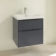 Villeroy & Boch Waschbeckenunterschrank 2 Auszüge 57,2 x 57,9 x 47,8 cm Marine Blue / Volcano Black