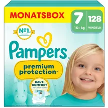 Pampers Premium Protection Gr. 7 (15+ kg) 128 St.