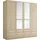 Priess Wäscheschrank Barcelona 185 x 193 x 54 cm Braun/Beige