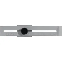 PROMAT Streichmaß 250mm m.flachem Schieber INOX