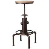 Costway Barhocker 59,5-75 cm Braun