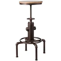 Costway Barhocker 59,5-75 cm Braun