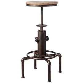 Costway Barhocker 59,5-75 cm Braun