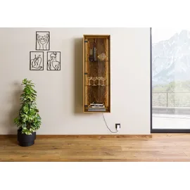 MASSIVMOEBEL24.DE Hängevitrine 46 x 38 x 132 cm Beige