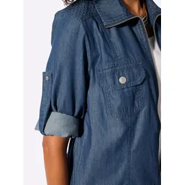 Casual Looks WITT WEIDEN Blusenjacke in blue-stone-washed | Gr.: 44