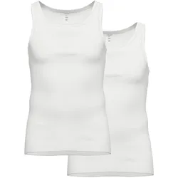 Unterhemd AMMANN "Unterhemd Feinripp Unterhemden 2er Pack 2er Pack", Herren, Gr. XL, N-Gr, weiß, Obermaterial: 100% Baumwolle CO., Unterhemden Unterhemd