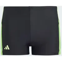 Adidas Colourblock 3-Streifen Boxer-Badehose Black / Green Spark /