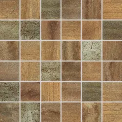 Rako Rush Mosaik Kupfer 30x30 cm matt/glanz WDM05519.1
