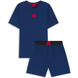 hugo underwear Pyjama Galaxy Kurzarm Blau M