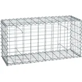 Estexo Gabione Steingabione Steinkorb Wand Drahtkorb Mauer - Weiß