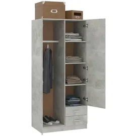vidaXL Kleiderschrank 80x52x180 grau