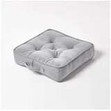 Homescapes Rajput Bodenkissen 40 x 40 cm Grau