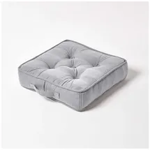 Homescapes Rajput Bodenkissen 40 x 40 cm Grau