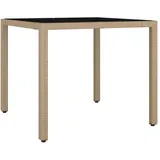 vidaXL Gartentisch 90 x 47,5 x 13,1 cm Beige