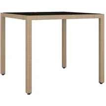 vidaXL Gartentisch 90 x 47,5 x 13,1 cm Beige
