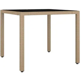vidaXL Gartentisch 90 x 47,5 x 13,1 cm Beige