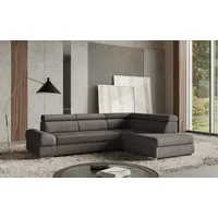 sit&more Ecksofa »Broadway L-Form«, mit verstellbaren Kopfteilen, wahlweise mit Bettfunktion grau