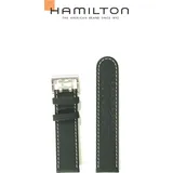 Hamilton Leder Khaki Field Auto Band-set Leder-grün-22/22 H690.705.115 - grün