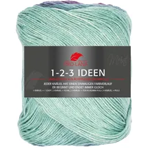 Pro Lana Häkelwolle 1-2-3 Ideen mint/flieder/pink/rosa 100 g